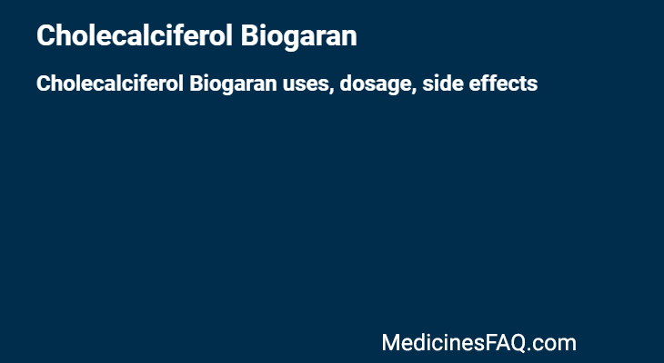 Cholecalciferol Biogaran