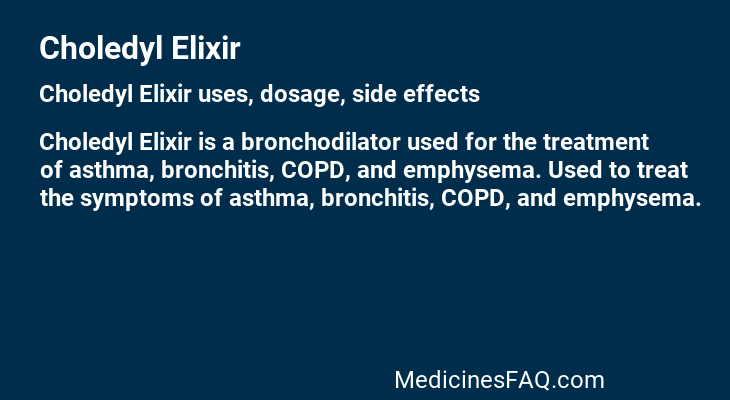 Choledyl Elixir