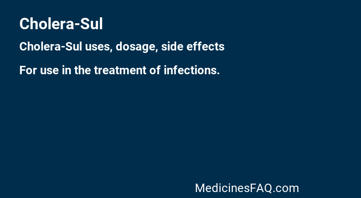 Cholera-Sul