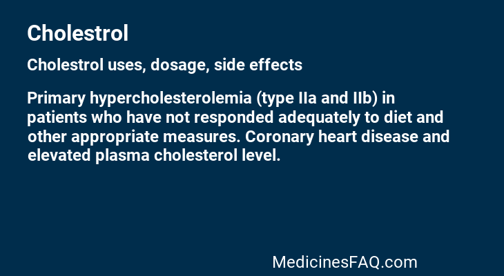 Cholestrol