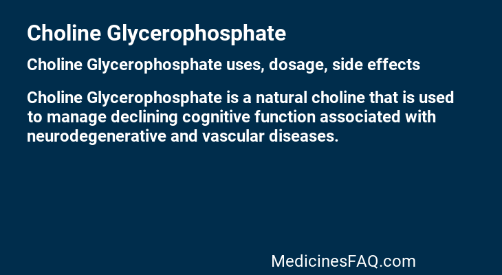 Choline Glycerophosphate