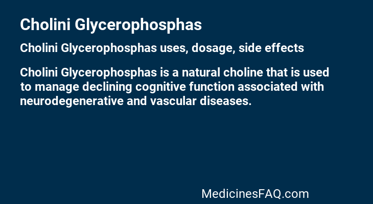 Cholini Glycerophosphas