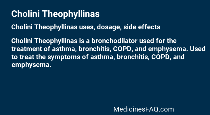 Cholini Theophyllinas
