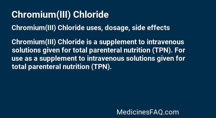 Chromium(III) Chloride