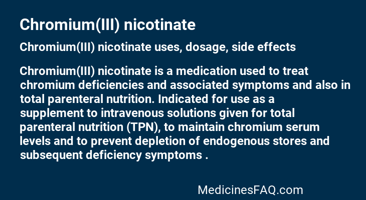 Chromium(III) nicotinate
