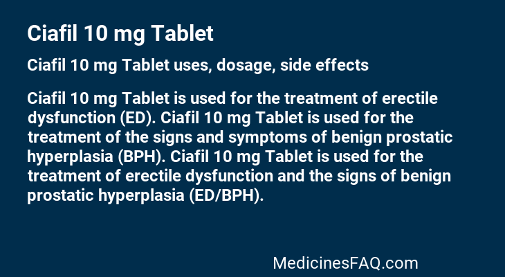 Ciafil 10 mg Tablet