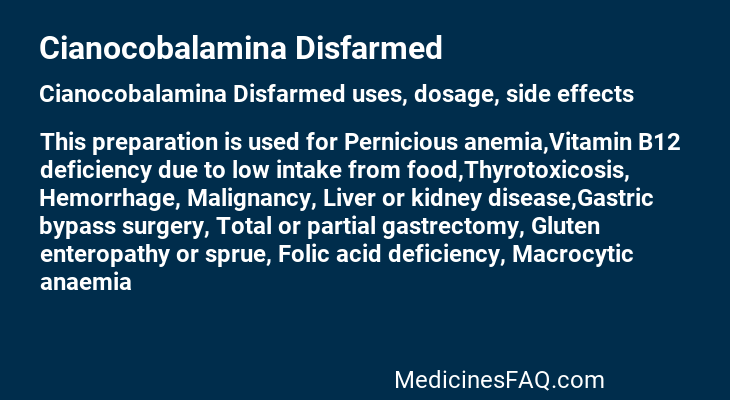 Cianocobalamina Disfarmed