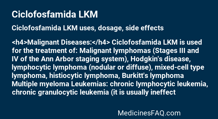 Ciclofosfamida LKM