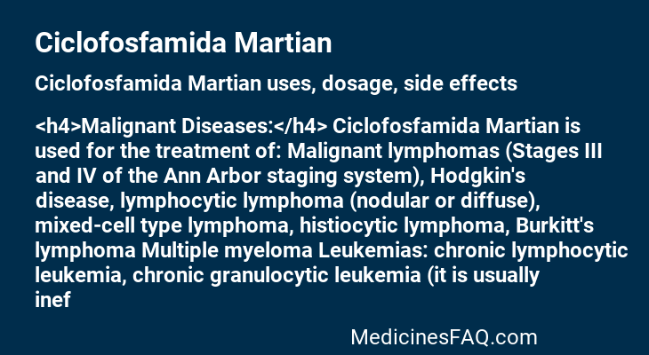 Ciclofosfamida Martian