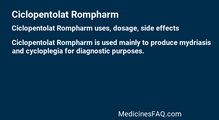 Ciclopentolat Rompharm