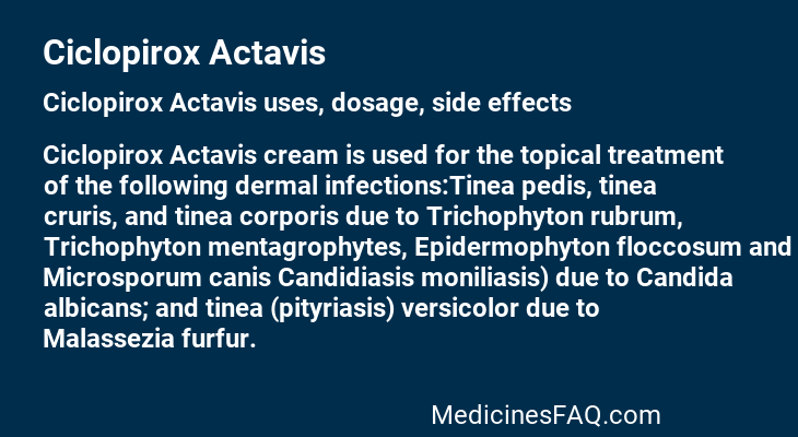 Ciclopirox Actavis