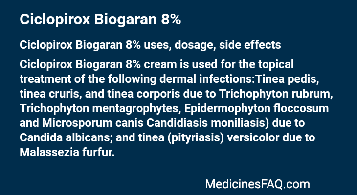 Ciclopirox Biogaran 8%