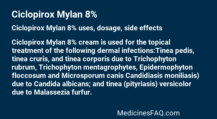 Ciclopirox Mylan 8%