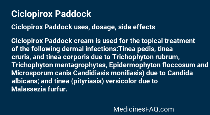 Ciclopirox Paddock
