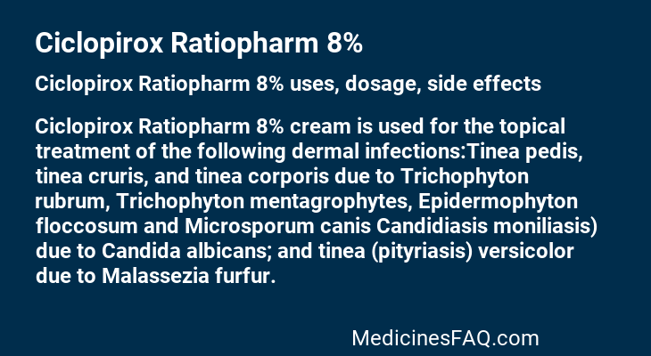 Ciclopirox Ratiopharm 8%
