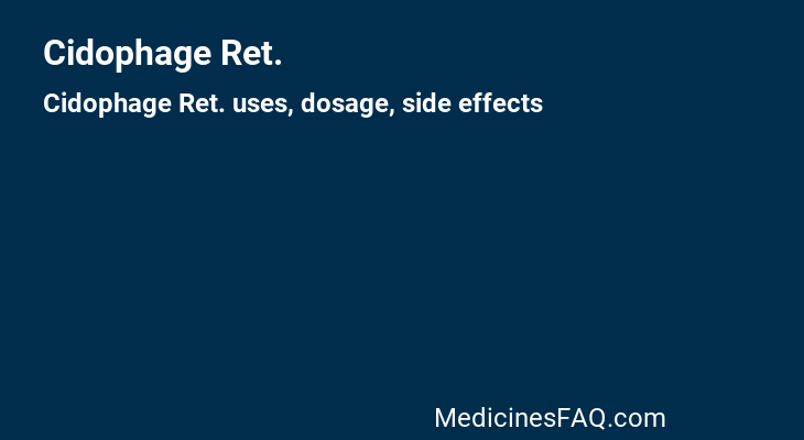 Cidophage Ret.