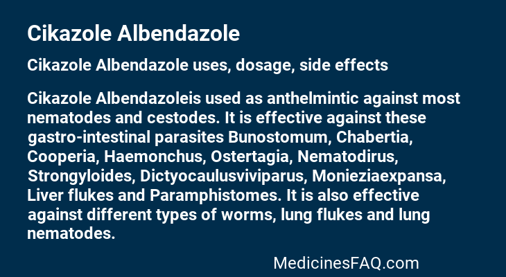 Cikazole Albendazole