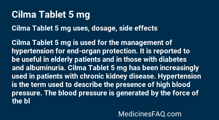 Cilma Tablet 5 mg