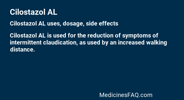 Cilostazol AL