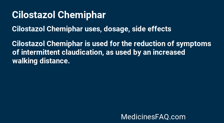 Cilostazol Chemiphar