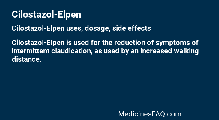 Cilostazol-Elpen