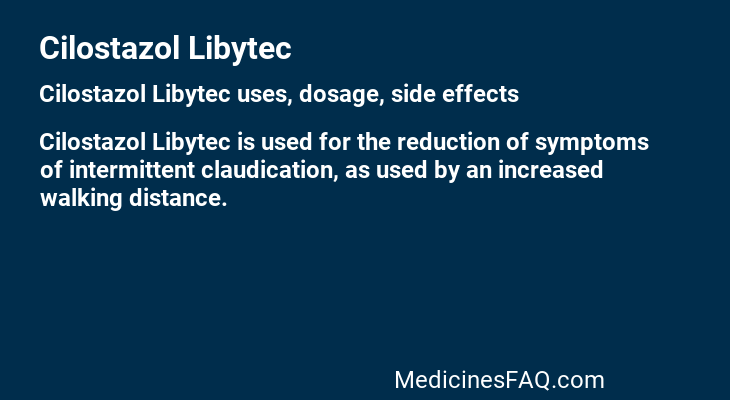 Cilostazol Libytec