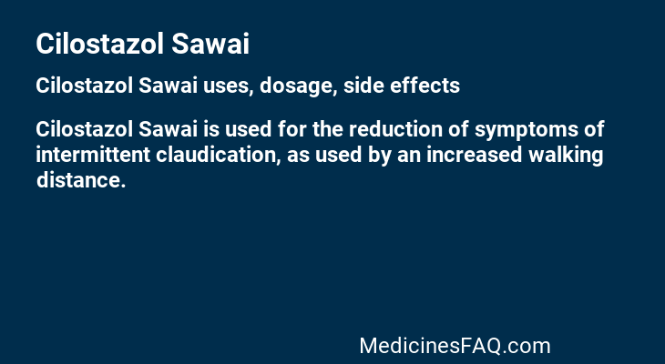 Cilostazol Sawai