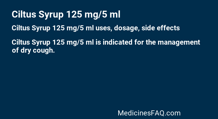 Ciltus Syrup 125 mg/5 ml