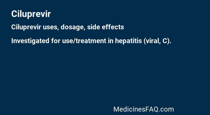 Ciluprevir