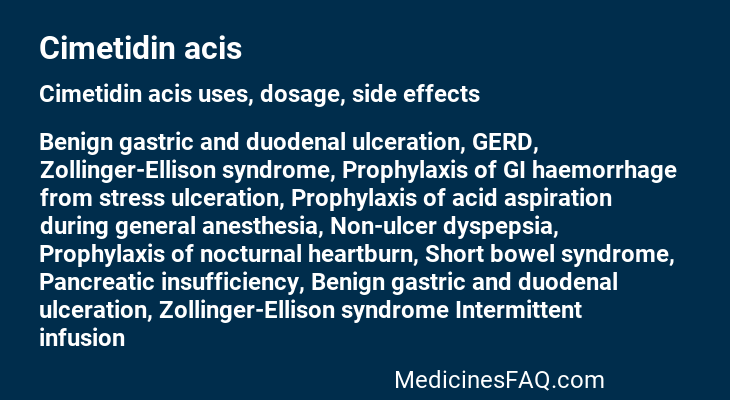 Cimetidin acis