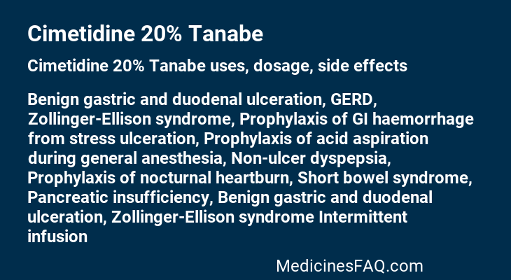 Cimetidine 20% Tanabe
