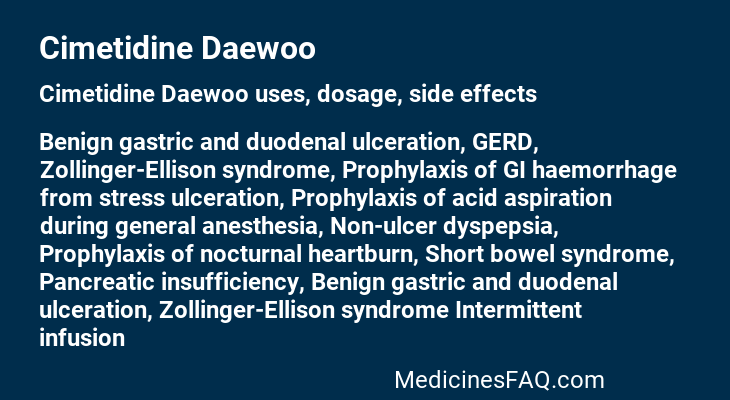 Cimetidine Daewoo