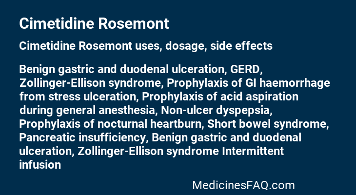 Cimetidine Rosemont