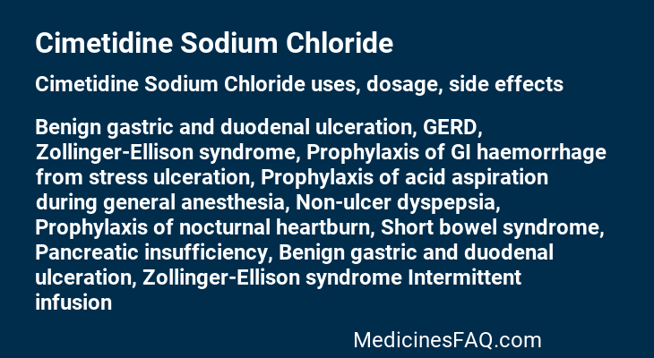 Cimetidine Sodium Chloride
