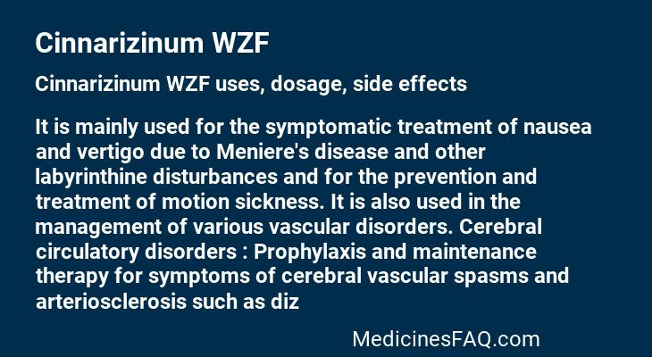 Cinnarizinum WZF