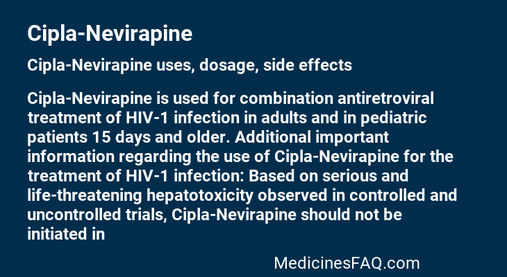 Cipla-Nevirapine