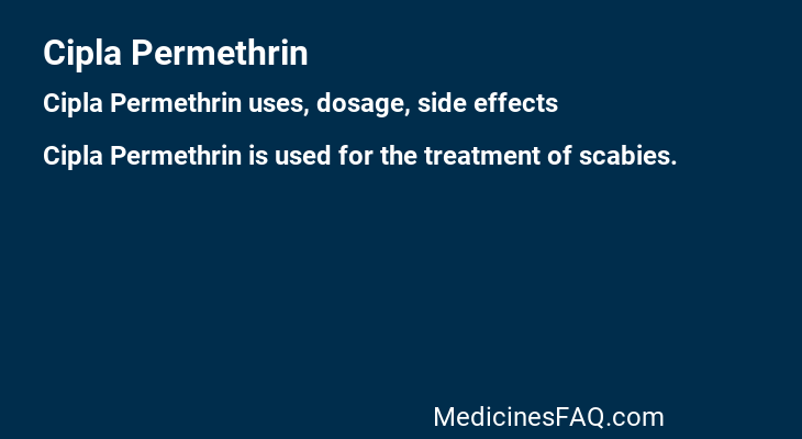 Cipla Permethrin