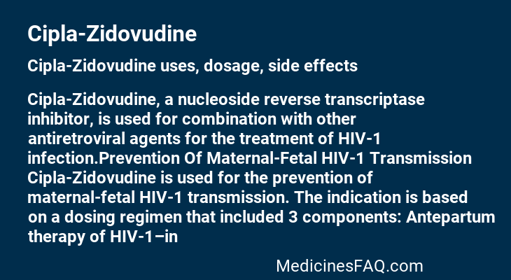 Cipla-Zidovudine