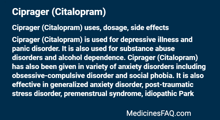 Ciprager (Citalopram)
