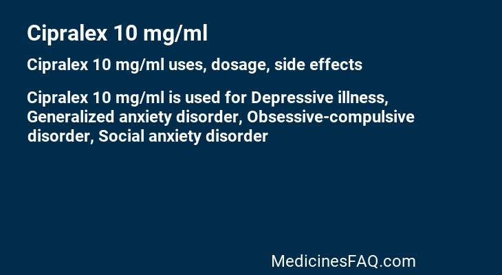 Cipralex 10 mg/ml