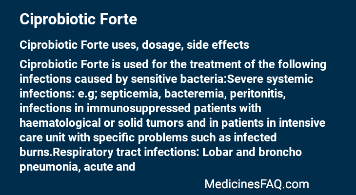 Ciprobiotic Forte
