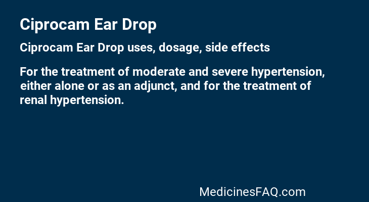 Ciprocam Ear Drop
