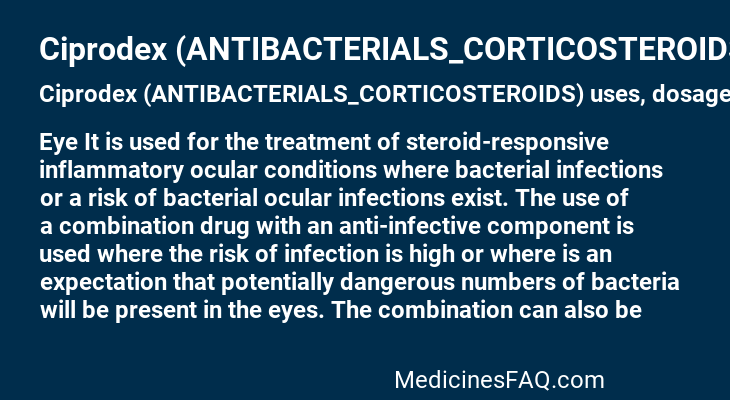 Ciprodex (ANTIBACTERIALS_CORTICOSTEROIDS)