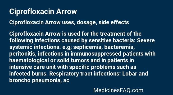 Ciprofloxacin Arrow