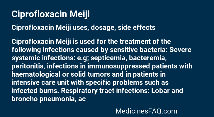 Ciprofloxacin Meiji