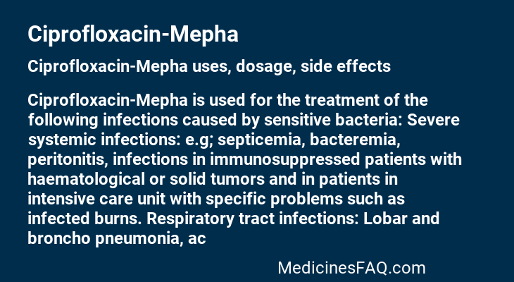 Ciprofloxacin-Mepha