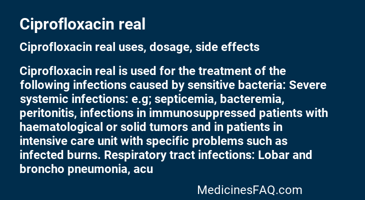 Ciprofloxacin real