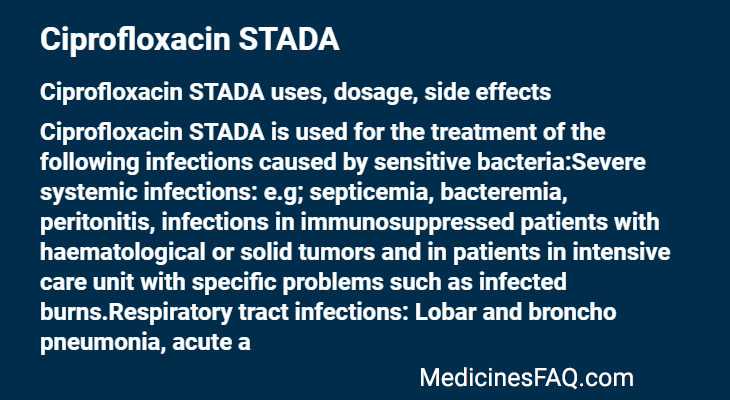 Ciprofloxacin STADA