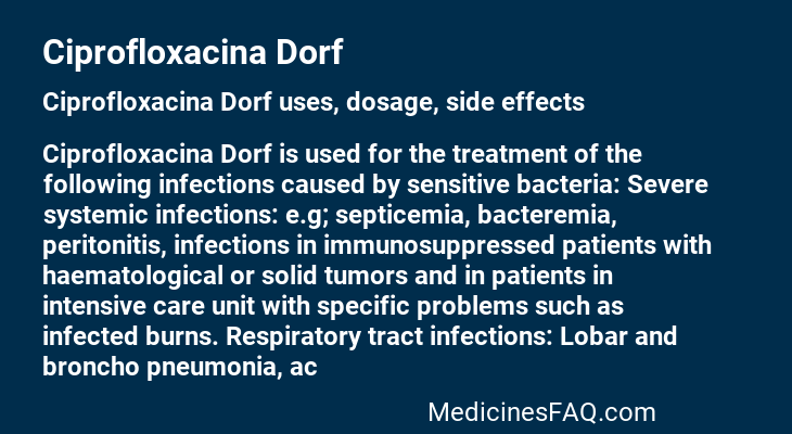 Ciprofloxacina Dorf