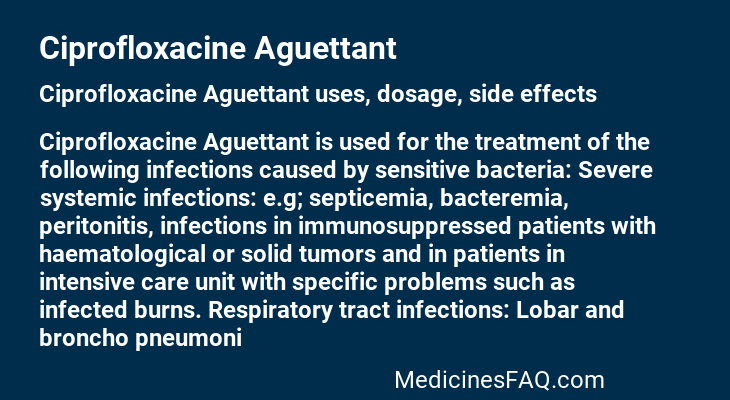 Ciprofloxacine Aguettant